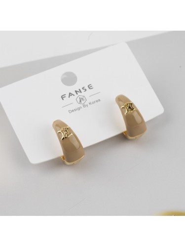 Серьги CELINE в золоте в люкс качестве
