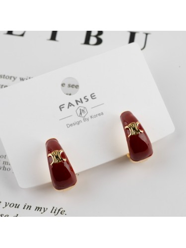 Серьги CELINE в золоте в люкс качестве